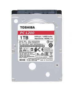 1TB Toshiba L200, SATA3, 5400RPM, 128MB, 7mm, 2.5" HDD