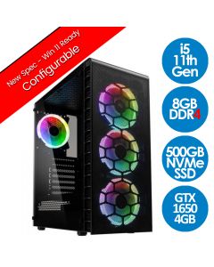 Intel Core i5 11400F 8GB 500GB GTX 1650, Observatory v1.7 Gaming PC