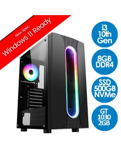 Intel Core i3 10100F, GT 1030, Sauron v1.7, Gaming PC