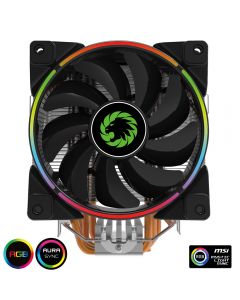 GameMax Gamma 500 ARGB 5 Heat Pipe, Intel/AMD, 187W TDP, Fan Cooler