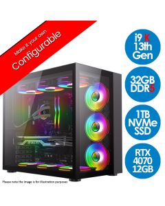 Intel Core i9 13900K RTX 4070 Infinity Vader v1.8 Gaming PC