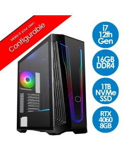 Intel Core i7 12700K 16GB RTX 4060 MB540 Raiden V1.6 Gaming PC