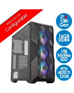 Intel Core i7 13700K RTX 4070 Ti TD500 V1.8 Watercooled Gaming PC