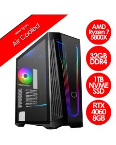 AMD Ryzen 7 5800X 32GB RTX 4060 MB 540 v1.4 Gaming PC