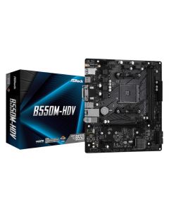 Asrock B550M-HDV, AM4, mATX, 2xDDR4, VGA/DVI/HDMI, Motherboard