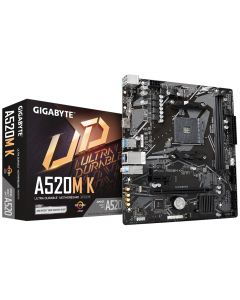 Gigabyte A520M K, AM4, DDR4, Micro ATX, Motherboard