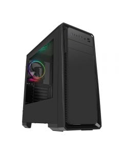 CiT Dark Soul Black Midi Case, 12cm ARGB Rear Fan Side Window