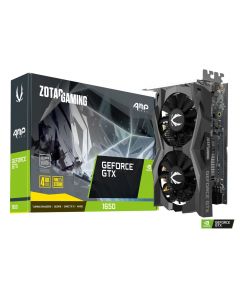 Zotac GeForce GTX 1650 AMP, 4GB GDDR6, Dual Fan, 1650MHz Boost